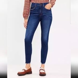 LOFT Dark Blue Skinny Jeans